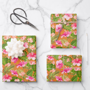 Bright Floral  Wrapping Paper Sheet