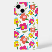 Bright Florals on White