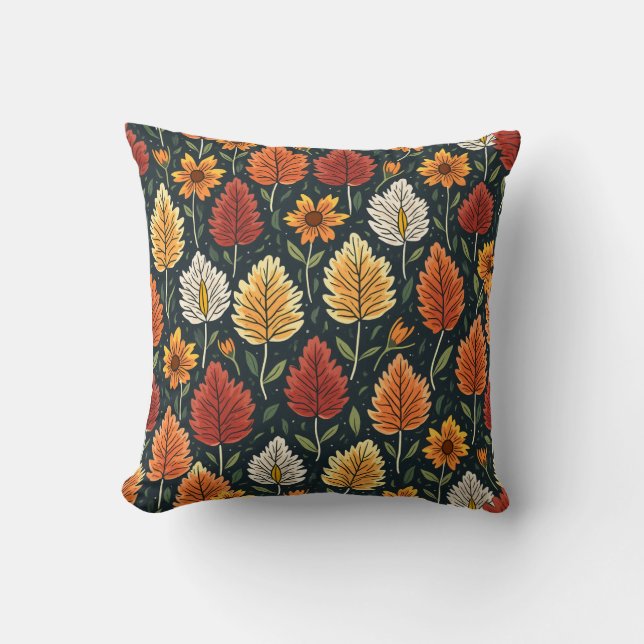 bright flower pillow (Front)