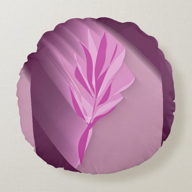 Bright flower. round pillow (Front)