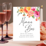 Bright Flowers Floral Citrus Bridal Mimosa Bar Poster<br><div class="desc">For further customization,  please click the "Personalize this template",  then "Edit using Design Tool". Stylish editable easy to use wedding templates,  more items available in the store (invitations,  rsvp,  thank you cards,  stationery & decor). If you need help or matching items,  please contact me.</div>