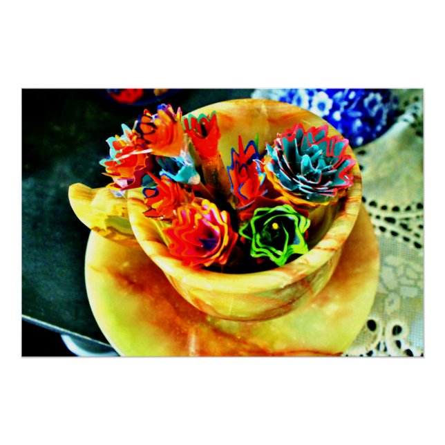 Bright Flowers Poster (Front)