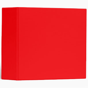 Bright Fluorescent Red Neon Binder