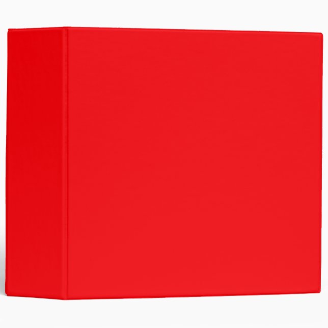 Bright Fluorescent Red Neon Binder (Front/Spine)
