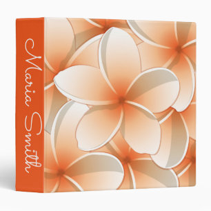 Bright Frangipani/ Plumeria flowers Binder