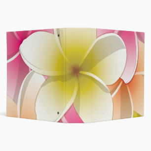 Bright Frangipani/ Plumeria flowers Binder