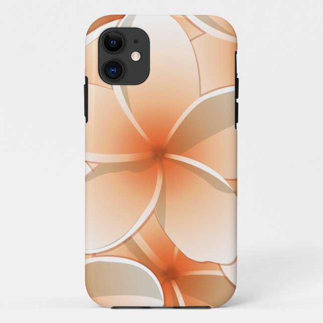 Bright Frangipani/ Plumeria flowers Case-Mate iPhone Case (Back)