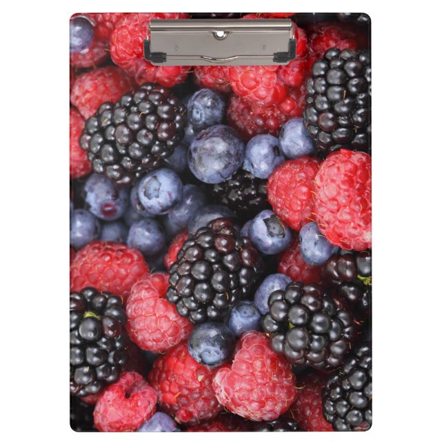 Bright Fresh Berries Vegan Friendly Clipboard (Front)