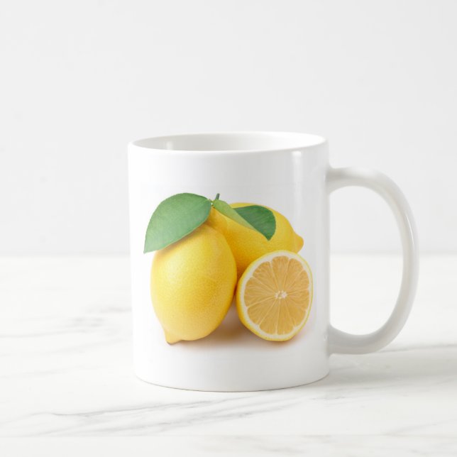 Bright & Fresh Yellow Lemons Coffee Mug (Right)
