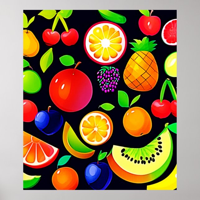 Bright Fruit Collection Poster (Front)