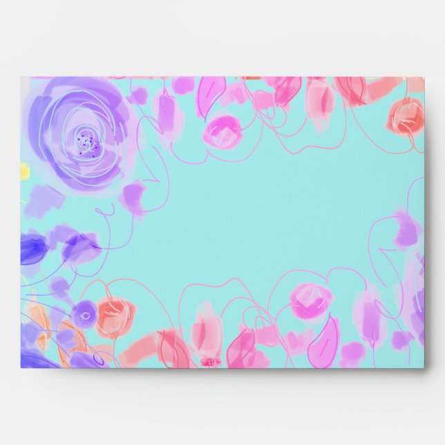 Bright fun and colourful envelope (Front)