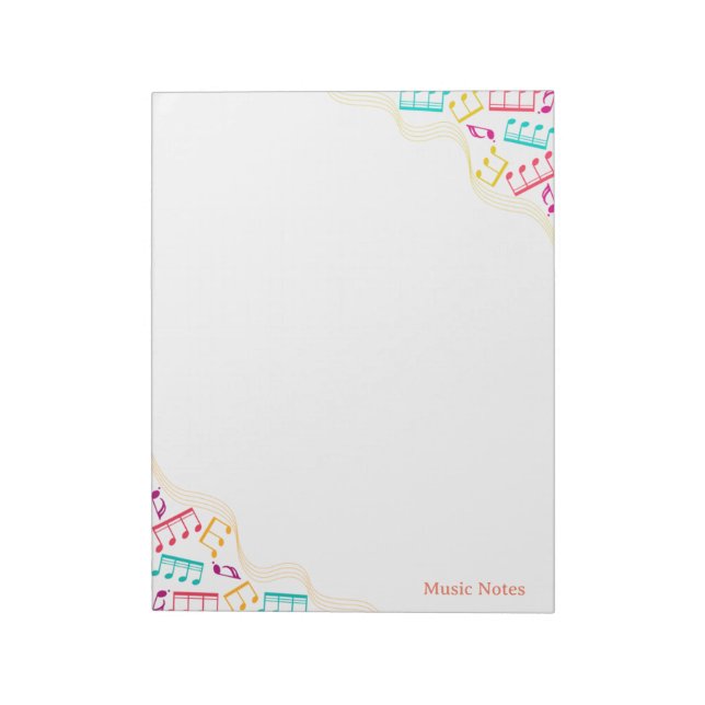 Bright & Fun Colourful Music Notes Corner   (Rotated)