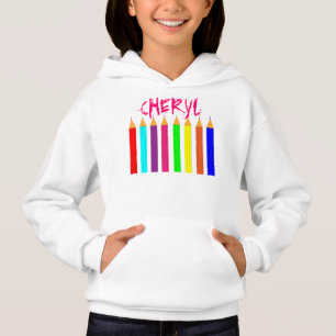 Bright Fun Rainbow Colouring Pencils Personalized