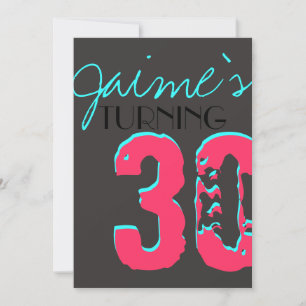 Bright fun Surprise Birthday Party Invitation enfa