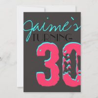 Bright fun Surprise Birthday Party Invitation kids
