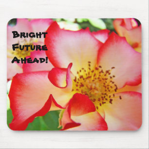 Bright Future Ahead! mousepad Bright Red Roses