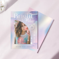 Bright Future Starry Iridescent Pastel Grad Photo