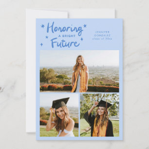 Bright Future Stars Multi Photo Icy Blue Grad Announcement