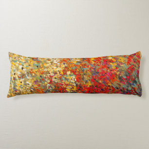 Bright Garden Mural of Spring Wildflowers Body Pillow