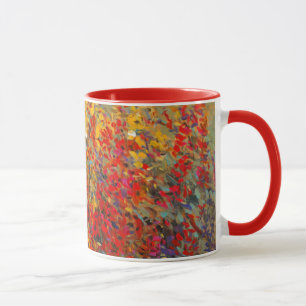 Bright Garden Mural of Spring Wildflowers Mug