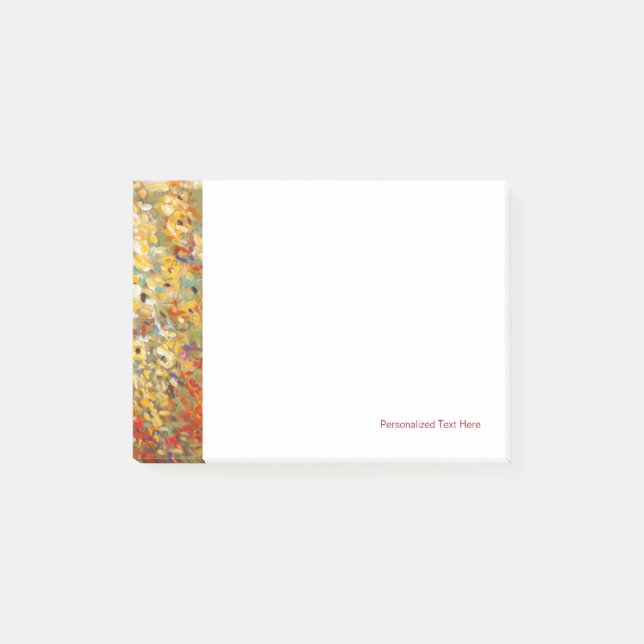 Bright Garden Mural of Spring Wildflowers Post-it Notes (Front)