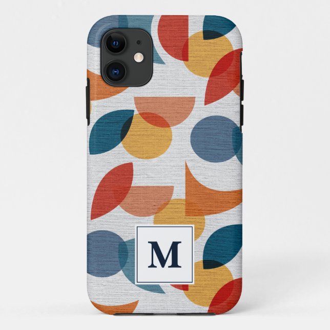 Bright Geometric Abstract Midcentury Modern  Case-Mate iPhone Case (Back)
