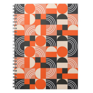 Bright geometric colour block pattern. notebook