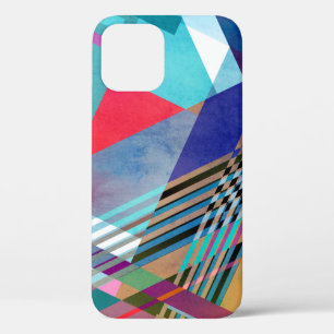 Bright Geometric: Colourful Abstract Background iPhone 12 Case