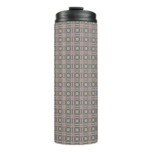 Bright Geometric Design Thermal Tumbler