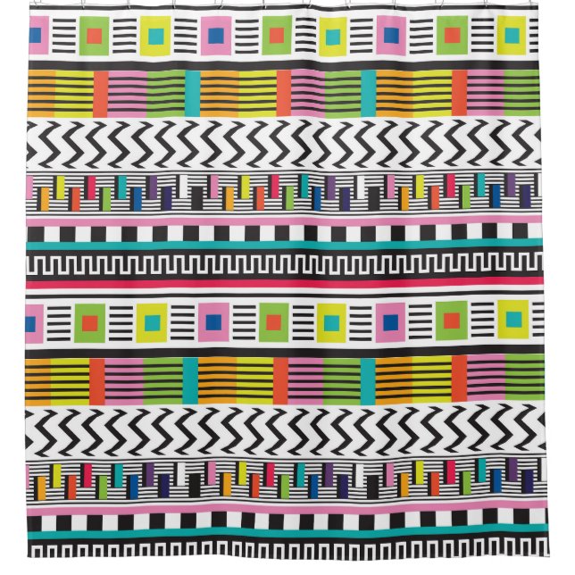 Bright Geometric Lines: Abstract Seamless. (Front)