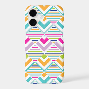 Bright Geometric Pastel Rainbow Pattern