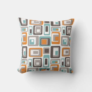 Bright geometric pattern.  throw pillow