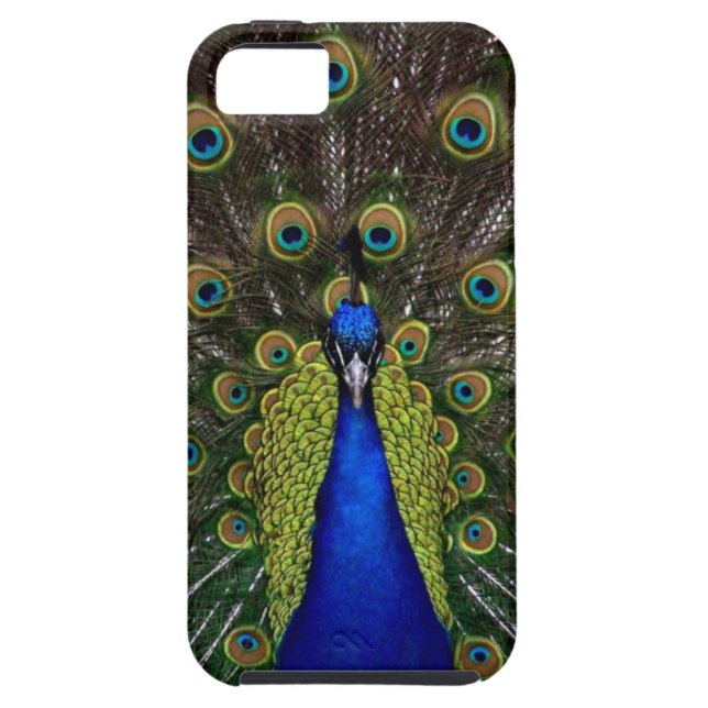 Bright girly pretty peacock bird nature animal Case-Mate iPhone case (Back)