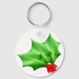 Bright_glass_hollies Keychain