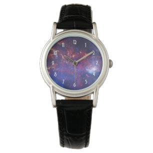 Bright Glowing Galaxy in Outer Space Watch