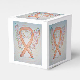 Bright Gold Awareness Ribbon Angel Party Favour Bo Favor Box