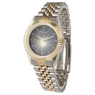 Bright golden Aries Watch