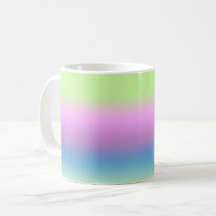 Bright gradient.  coffee mug