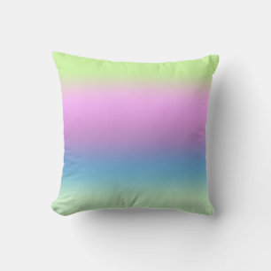 Bright gradient. throw pillow