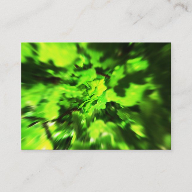 Bright Green Abstract. Business Card (Front)