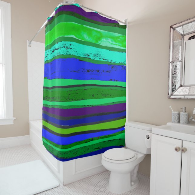 bright green and blue stripes (In Situ)