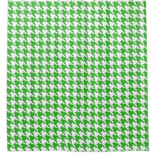 Bright green and White Houndstooth Pattern