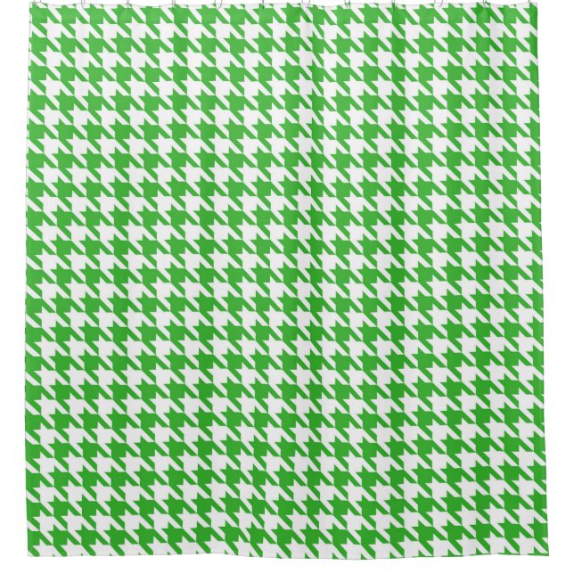 Bright green and White Houndstooth Pattern (Front)