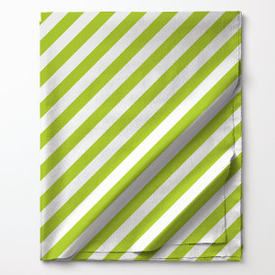 Bright Green Diagonal Stripes Pattern Fabric