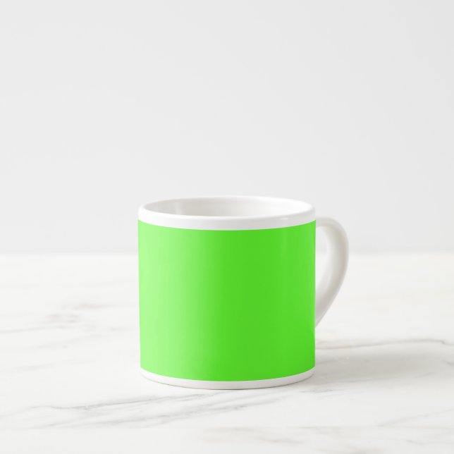 Bright Green Espresso Mug (Front Right)