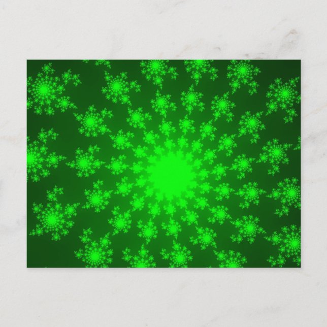 Bright Green Eye Postcard (Front)