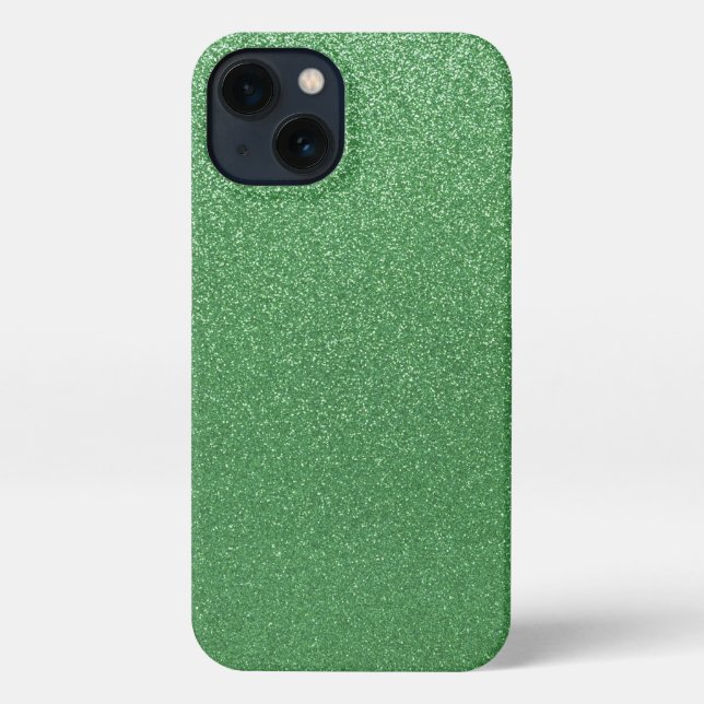 Bright Green Glitter iPhone Case (Back)