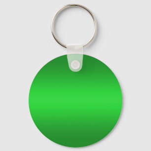 Bright Green Gradient - Emerald Greens Template B Keychain