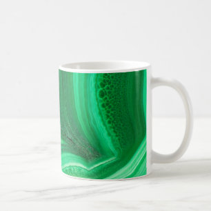 Bright green Malachite Mineral Coffee Mug