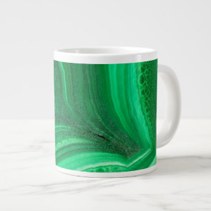 Bright green Malachite Mineral Large Coffee Mug